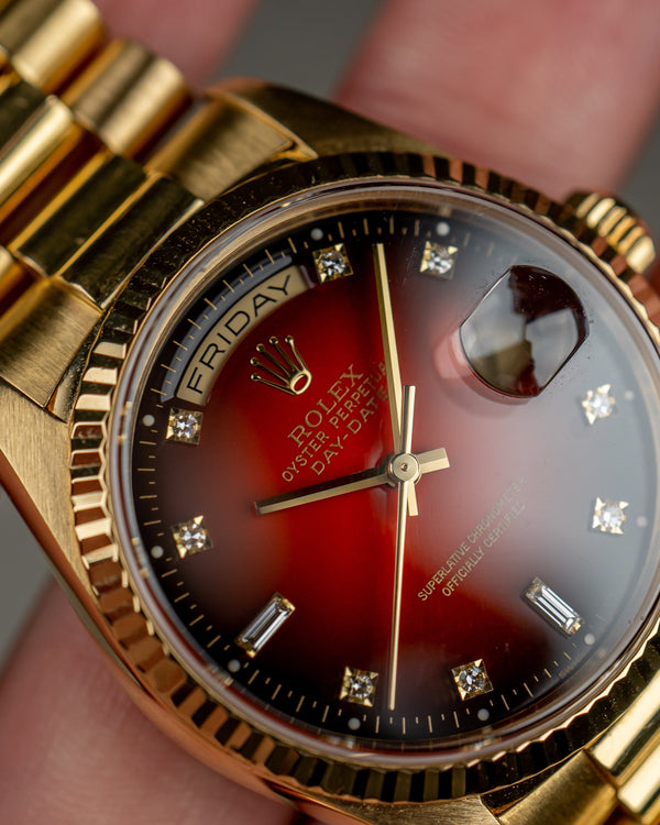 Day-Date 18238 - Red Vignette Diamond Dial