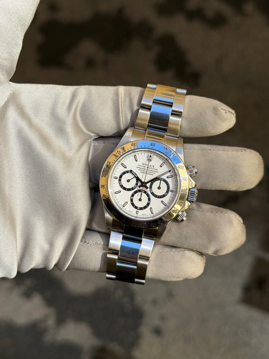 ROLEX COSMOGRAPH DAYTONA 16520 冊子 1999年2 Cosmograph Daytona 16520 - Zenith White Dial - Watch Only - 1999