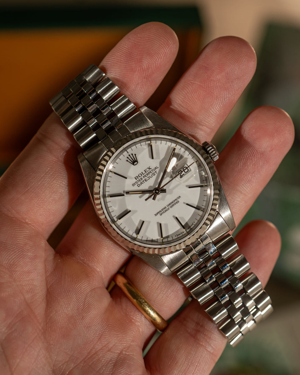 Datejust 16234 – White Porcelain Dial – Full Set (1992) – Stories
