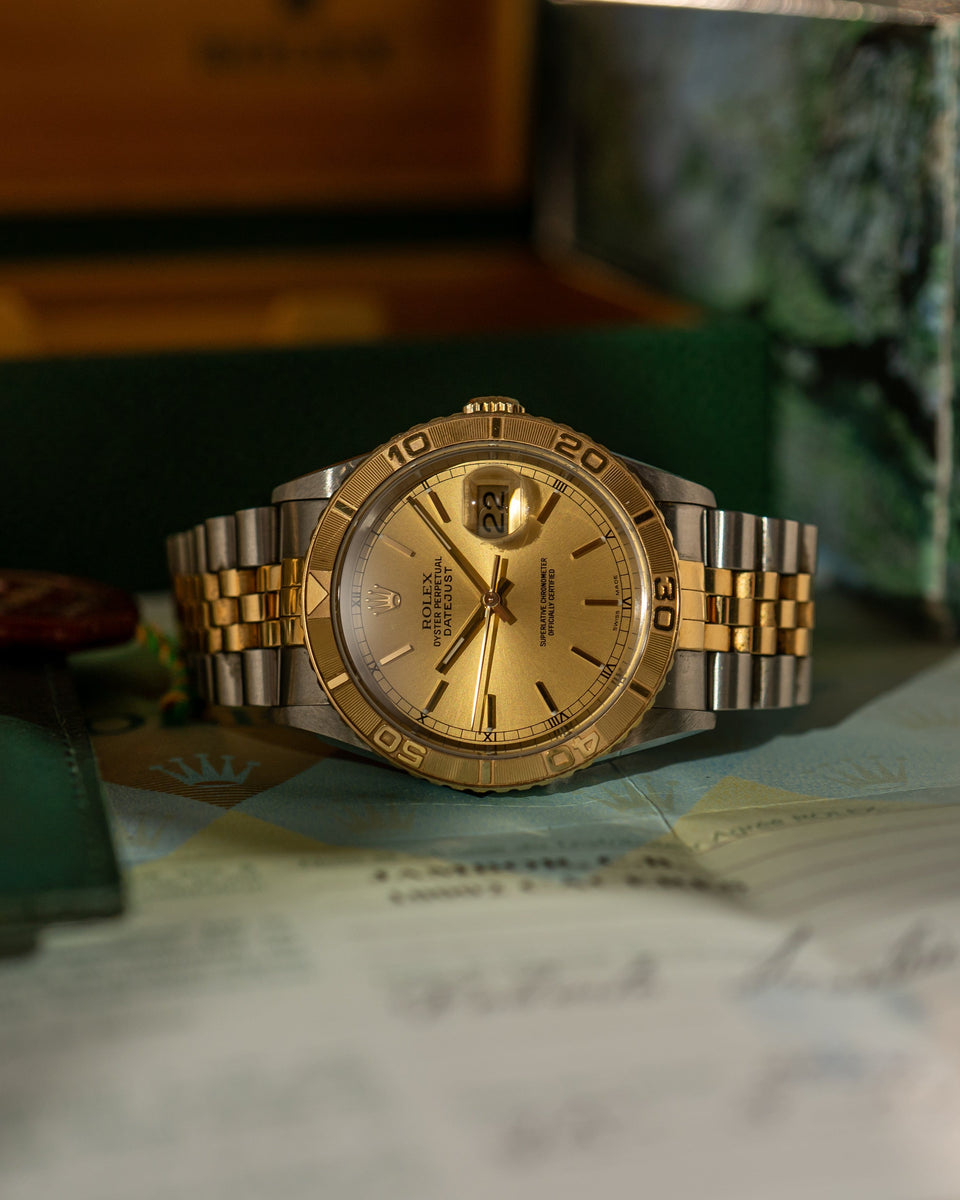 ROLEX DATEJUST ボックスと説明書とギャランティ有り rolex-datejust-turn-o-graph-