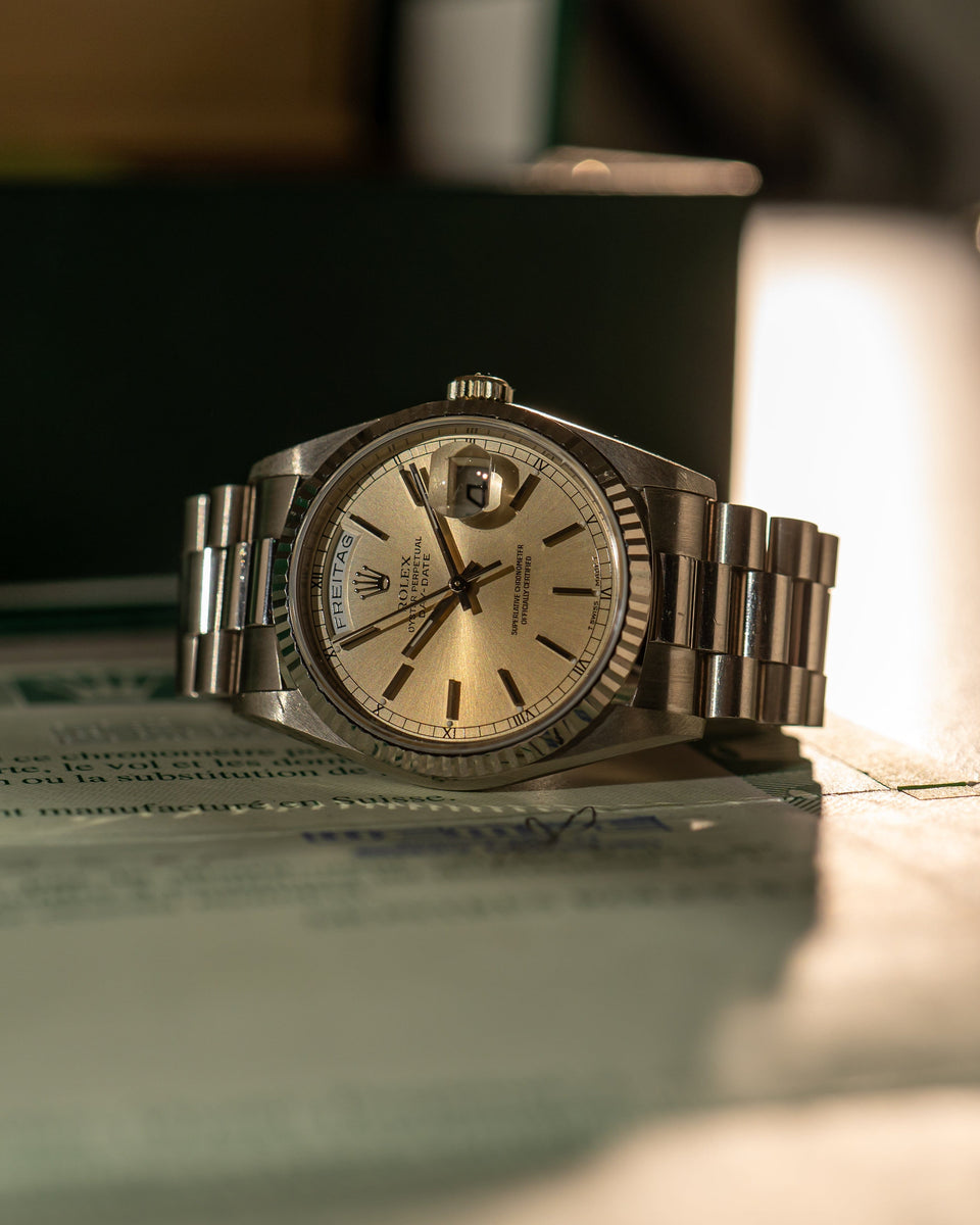 Day-Date 18239 – Box & Papers (X-serial) – Stories of time