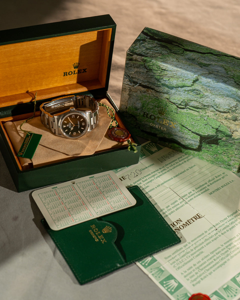 Explorer 14270 - Frosted Dial - Box & Papers (1995) – Stories of time