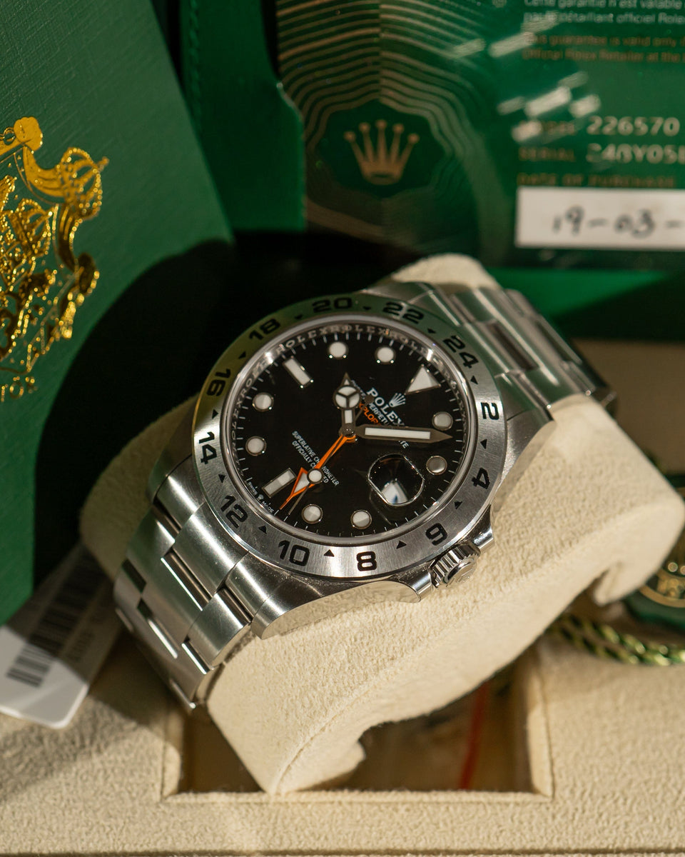 Explorer II 226570 – Black Dial – Full Set (2022) – Stories of time