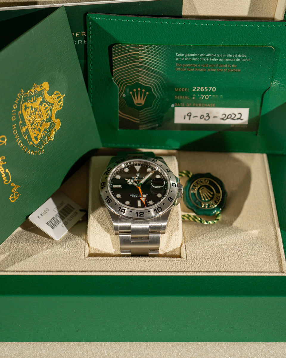 Explorer II 226570 – Black Dial – Full Set (2022) – Stories of time Explorer II 226570 – Black Dial – Full Set (2022) – Stories of time