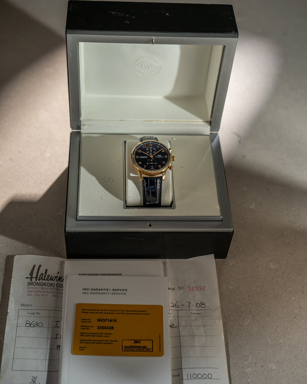 IWC Portugieser Chronograph 18k Rose gold - Box & papers 2008