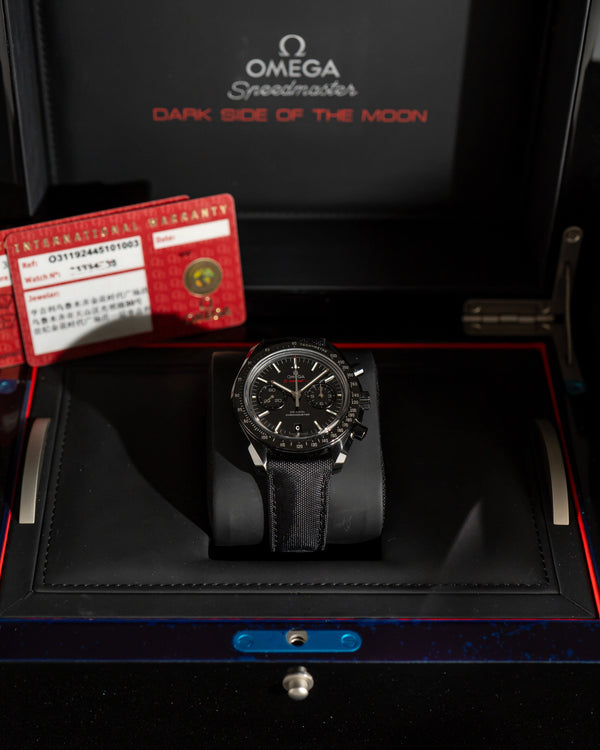 Omega Speedmaster Dark side of the Moon - Box & Papers