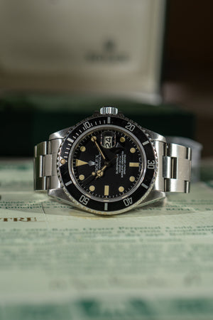 Rolex Submariner 16800 Matte - Box & Papers 1980