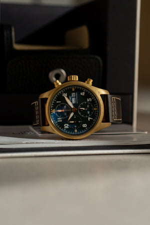 IWC Pilots Chronograph Spitfire Bronze - Box & Papers 2021