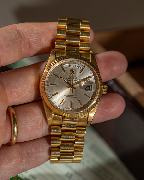 Rolex Day-Date 18038 - Box & papers 1990