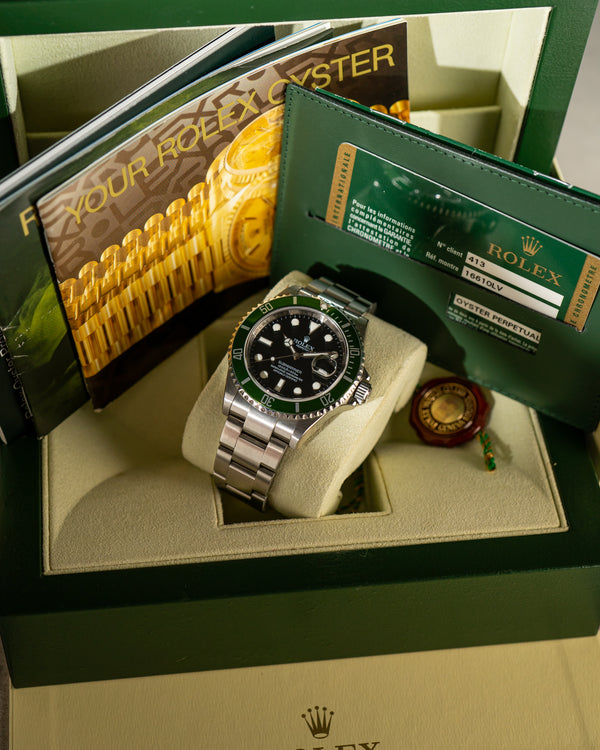 Rolex Submariner 16610LV Kermit - Full Set 2008 - Unpolished