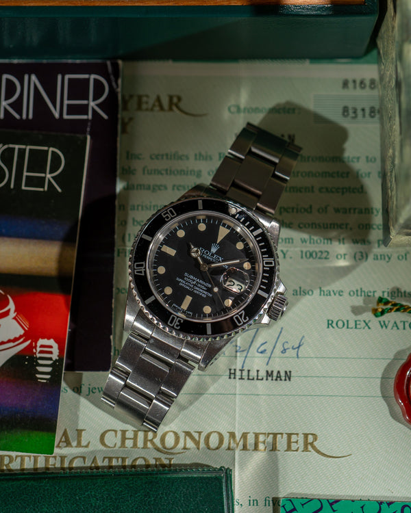 Rolex Submariner 16800 Matte - Full set 1984