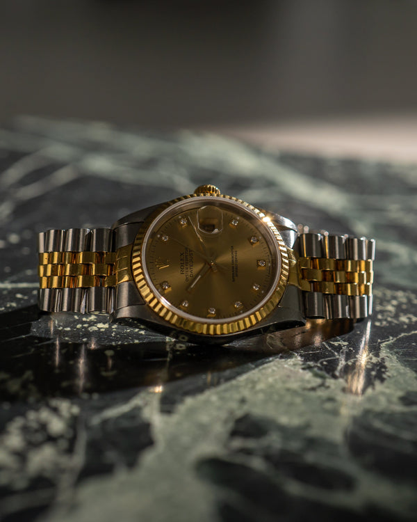 Rolex Datejust 16233 - Champagne diamond dial