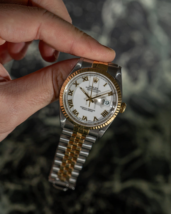 Rolex Datejust 16233 - White roman dial