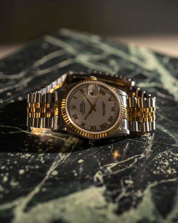 Rolex Datejust 16233 - White roman dial