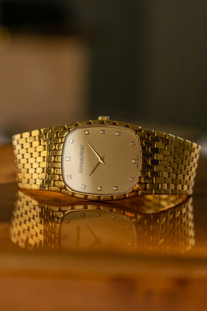 Audemars Piguet Watch Cobra Ladies - 18k Yellow Gold - Champagne Diamond Dial - Watch Only (1990s)