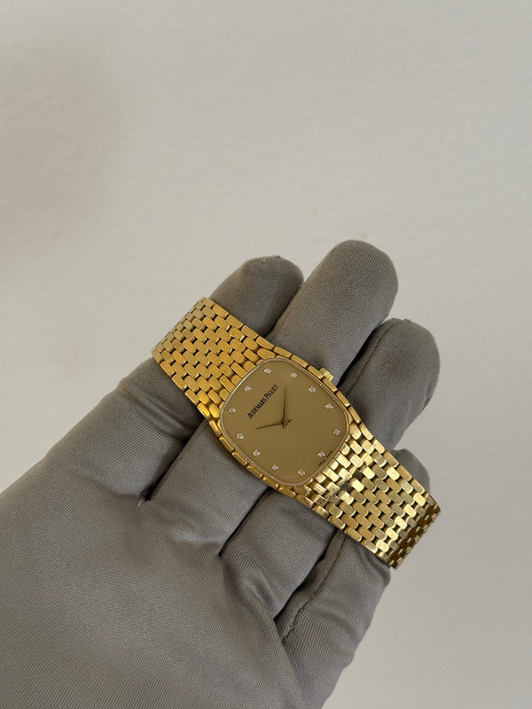 Audemars Piguet Watch Cobra Ladies - 18k Yellow Gold - Champagne Diamond Dial - Watch Only (1990s)