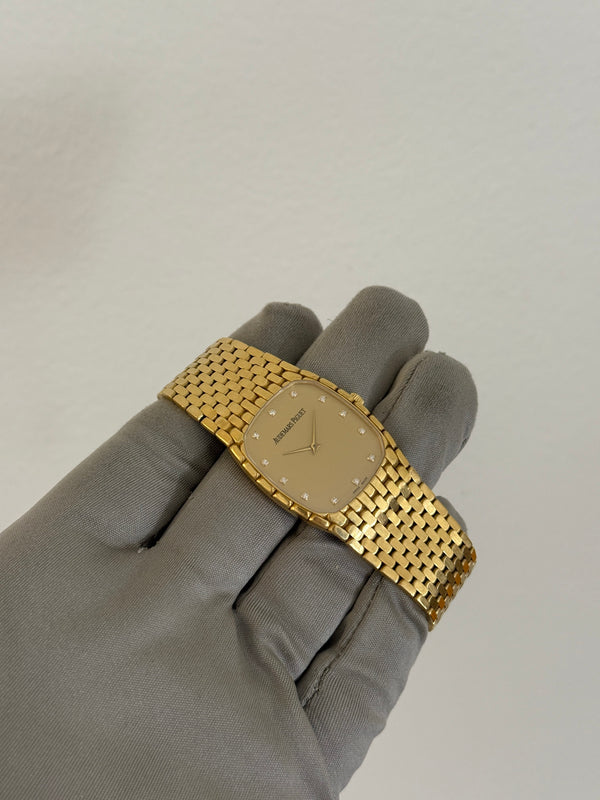 Audemars Piguet Watch Cobra Ladies - 18k Yellow Gold - Champagne Diamond Dial - Watch Only (1990s)