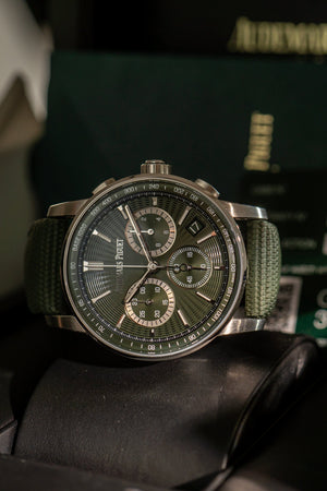 Audemars Piguet Code 11.59 Chronograph - Green Dial - Full Set (2024)