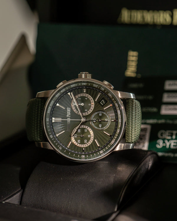 Audemars Piguet Code 11.59 Chronograph - Green Dial - Full Set (2024)