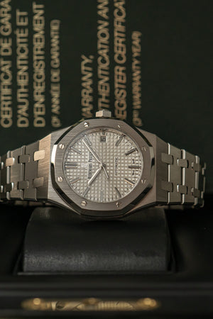Audemars Piguet Watch Royal Oak 15450ST - White Dial - Full Set - 2017