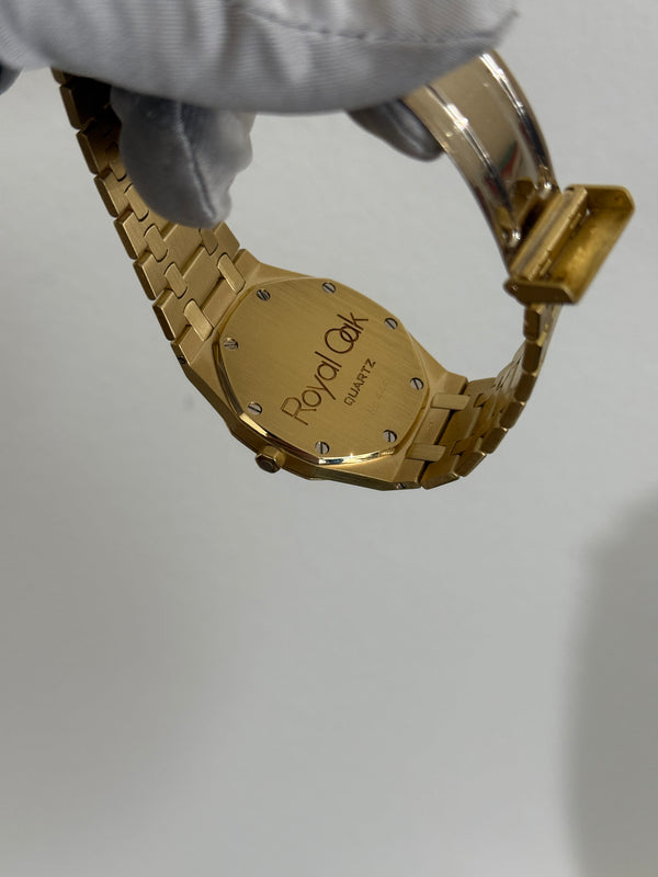 Audemars Piguet Watch Royal Oak 56023BA - 36mm Yellow Gold - Grey Petite Tapisserie - Watch Only