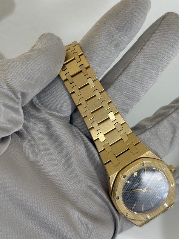 Audemars Piguet Watch Royal Oak 56023BA - 36mm Yellow Gold - Grey Petite Tapisserie - Watch Only
