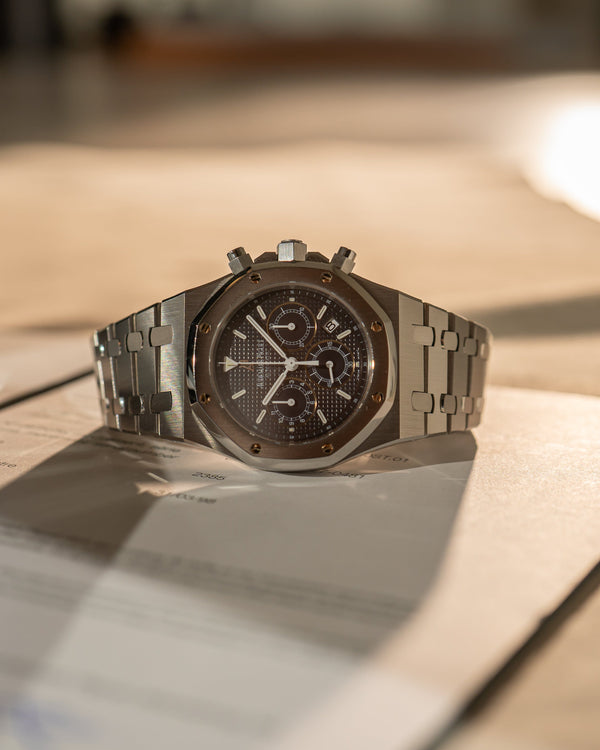 Audemars Piguet Royal Oak Chronograph 25860ST – Tropical Blue Dial – Extract & AP Service (2023)