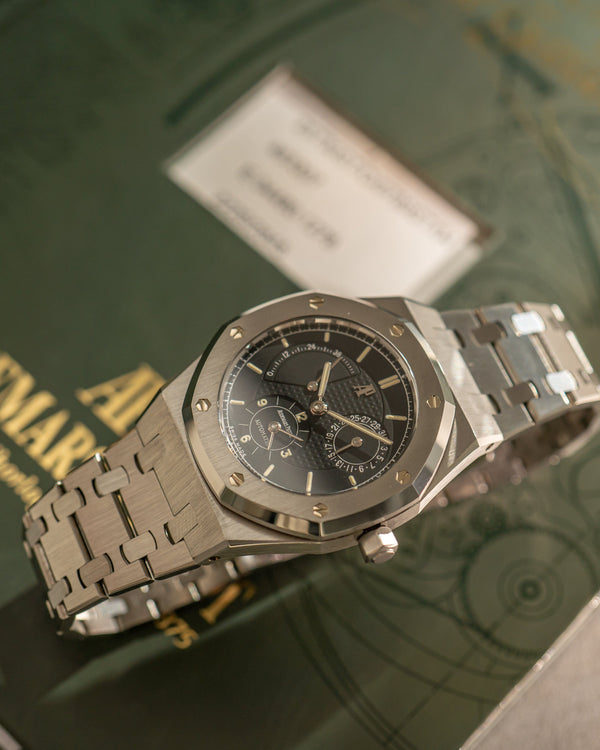 Audemars Piguet Royal Oak Dual Time 25730ST - Black Dial - Full Set (1999)