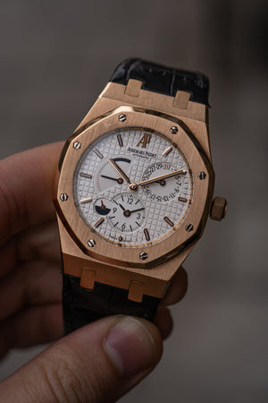Audemars Piguet Royal Oak Dual Time 26120OR – Ivory Dial – F-Serial