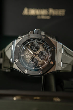 Audemars Piguet Watch Royal Oak Offshore 26420SO - Smoked Taupe Dial - Full Set - 2022