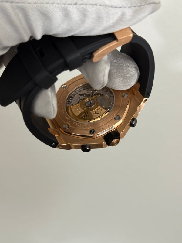 Audemars Piguet Watch Royal Oak Offshore 26470OR - "Half Brick" - Pink Gold - Box & Papers - 2017