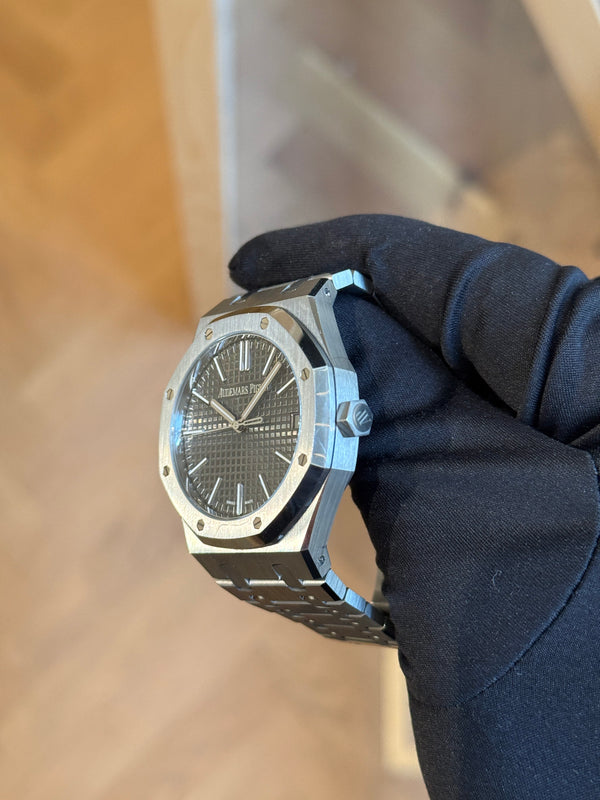 Audemars Piguet Watch Royal Oak Selfwinding 15510ST - Grey Grande Tapisserie Dial - Full Set - 2023