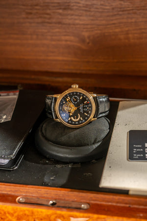 Blancpain Watch Blancpain Léman Tourbillon Semainier Grande Date 2925-3630-53B - Red Gold Limited Edition - Full Set - 2008