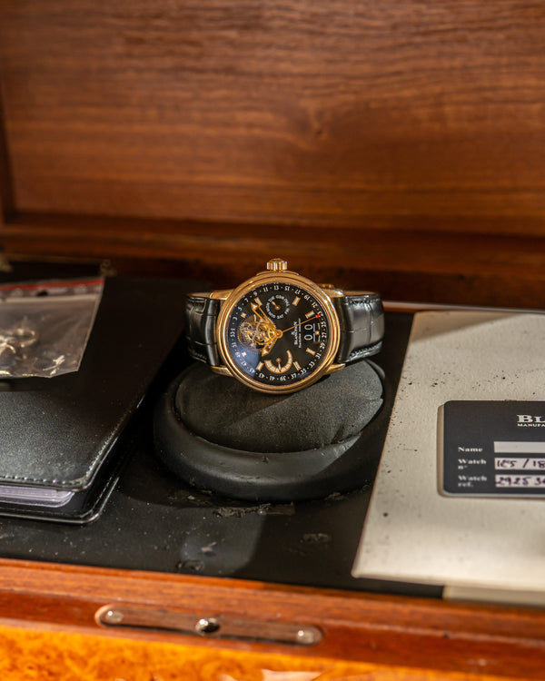 Blancpain Watch Blancpain Léman Tourbillon Semainier Grande Date 2925-3630-53B - Red Gold Limited Edition - Full Set - 2008