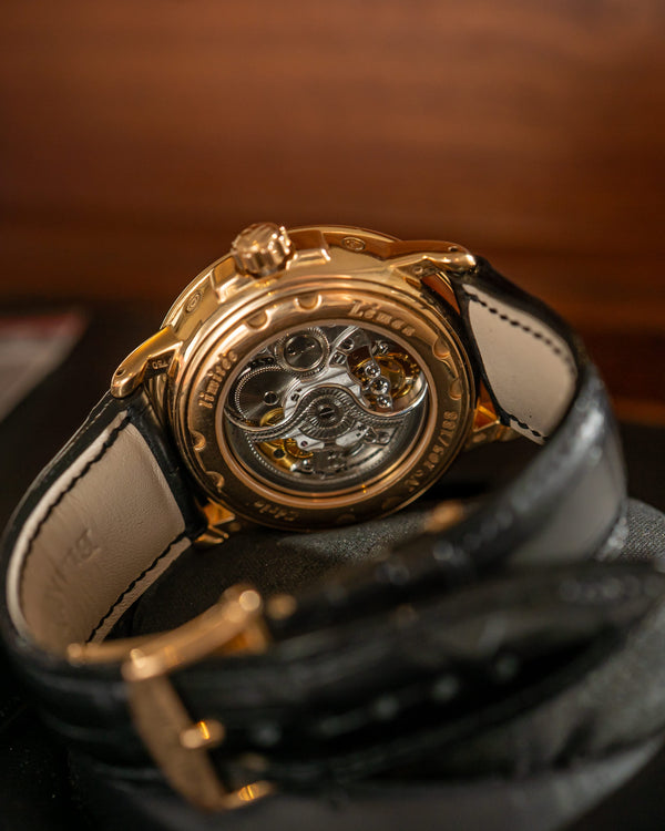 Blancpain Watch Blancpain Léman Tourbillon Semainier Grande Date 2925-3630-53B - Red Gold Limited Edition - Full Set - 2008