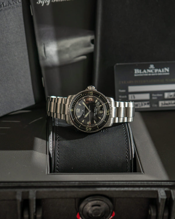 Blancpain Fifty Fathoms Automatique 5010-12B30-98S - Titanium - Full Set (2025)