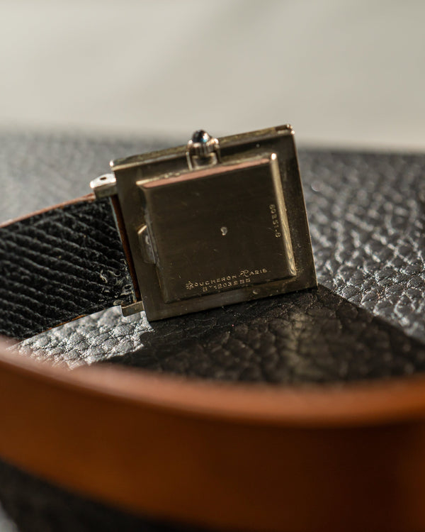 Boucheron Carrée 18k White Gold - Personalized Dial - 1960s