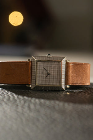Boucheron Carrée 18k White Gold - Personalized Dial - 1960s