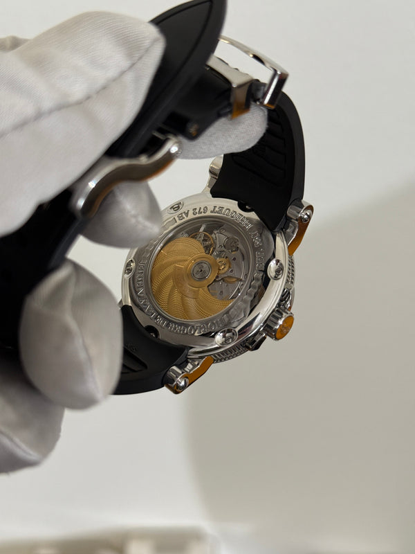 Breguet Watch Marine 5817ST - Silver Guilloché Dial - Full Set - 2008