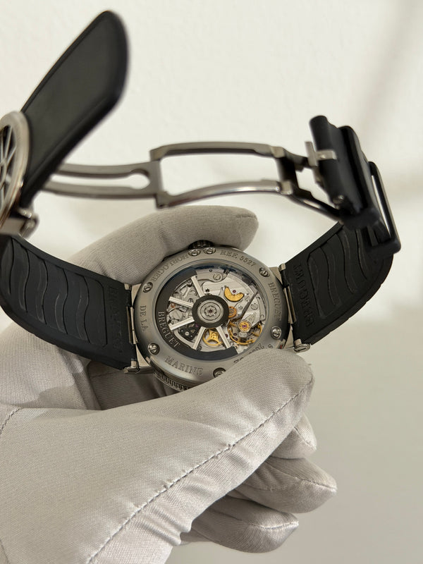 Breguet Watch Marine Chronographe 5527TI/G2/5WV - Titanium - Slate Grey Dial - Full Set - 2022