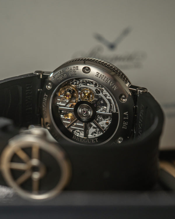Breguet Watch Marine Chronographe 5527TI/G2/5WV - Titanium - Slate Grey Dial - Full Set - 2022