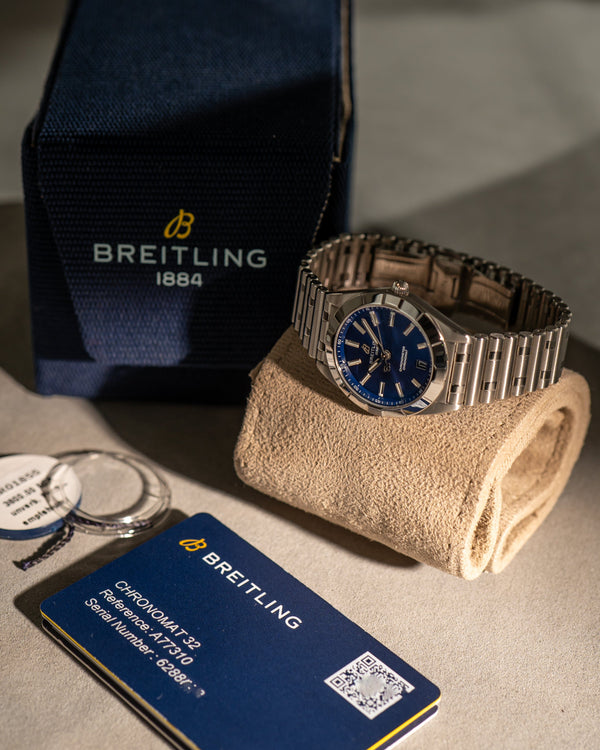 Breitling Chronomat 32 A77310 - Blue Dial - Full Set (2019)