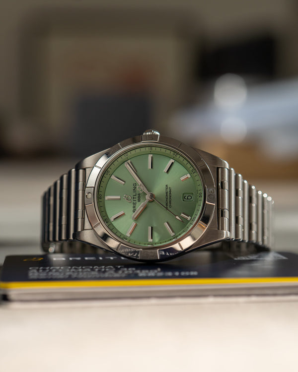 Breitling Chronomat 36 A10380 - Mint Green Dial - Full Set (2022)