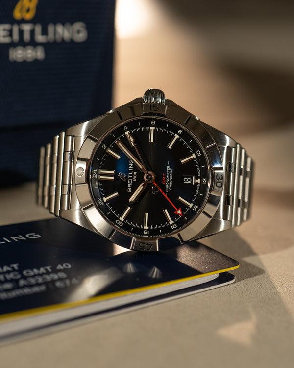 Breitling Chronomat GMT 40 A32398 – Black Dial – Full Set (2024)