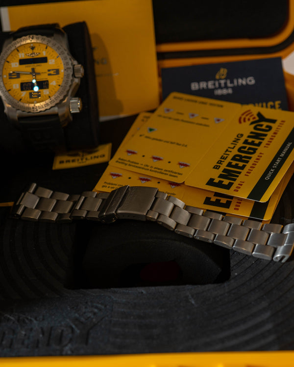 Breitling Emergency II E76325C2/I520 - Yellow Dial - Full Set (2020) - Service 2025