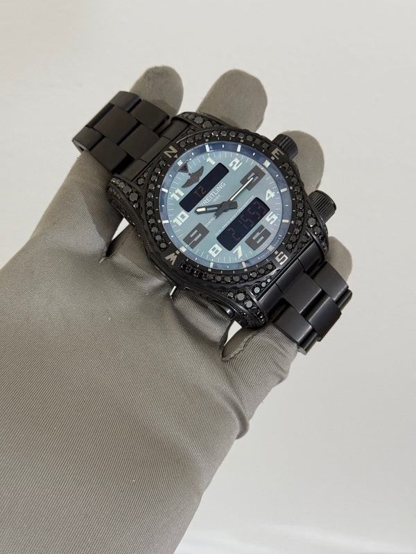 Breitling Watch Emergency II Night Mission V76325CI/L527 - Black Diamonds & Mother of Pearl - 1 of 25 - Full Set (2019)