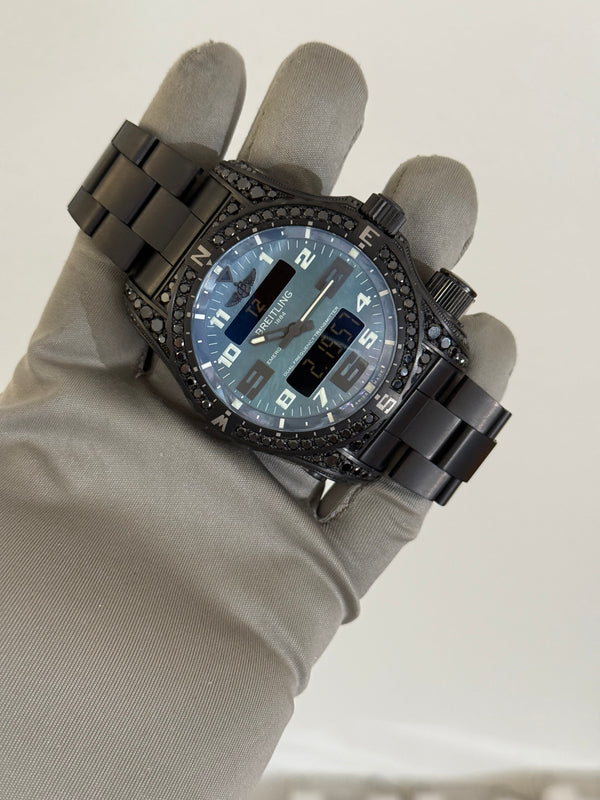 Breitling Watch Emergency II Night Mission V76325CI/L527 - Black Diamonds & Mother of Pearl - 1 of 25 - Full Set (2019)