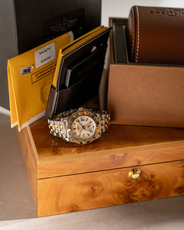Breitling Watch Galactic 36 Automatic C3733012 - Mother of Pearl - Steel & 18k Rose Gold - Full Set - 2017