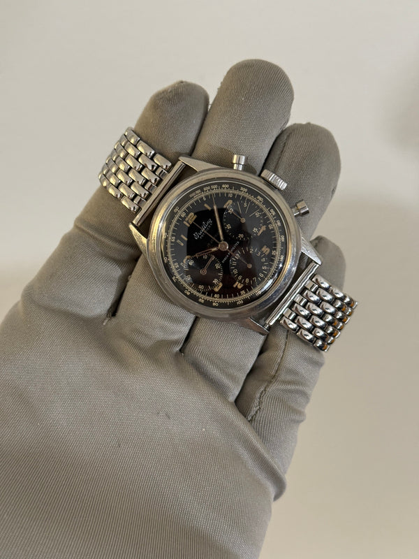 Breitling Watch Premier 765 - Black Dial Chronograph - Watch Only - ca. 1940's