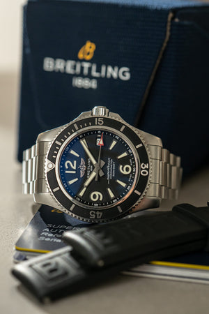 Breitling Watch Superocean 42 A17366 - Black Dial - Full Set - 2022